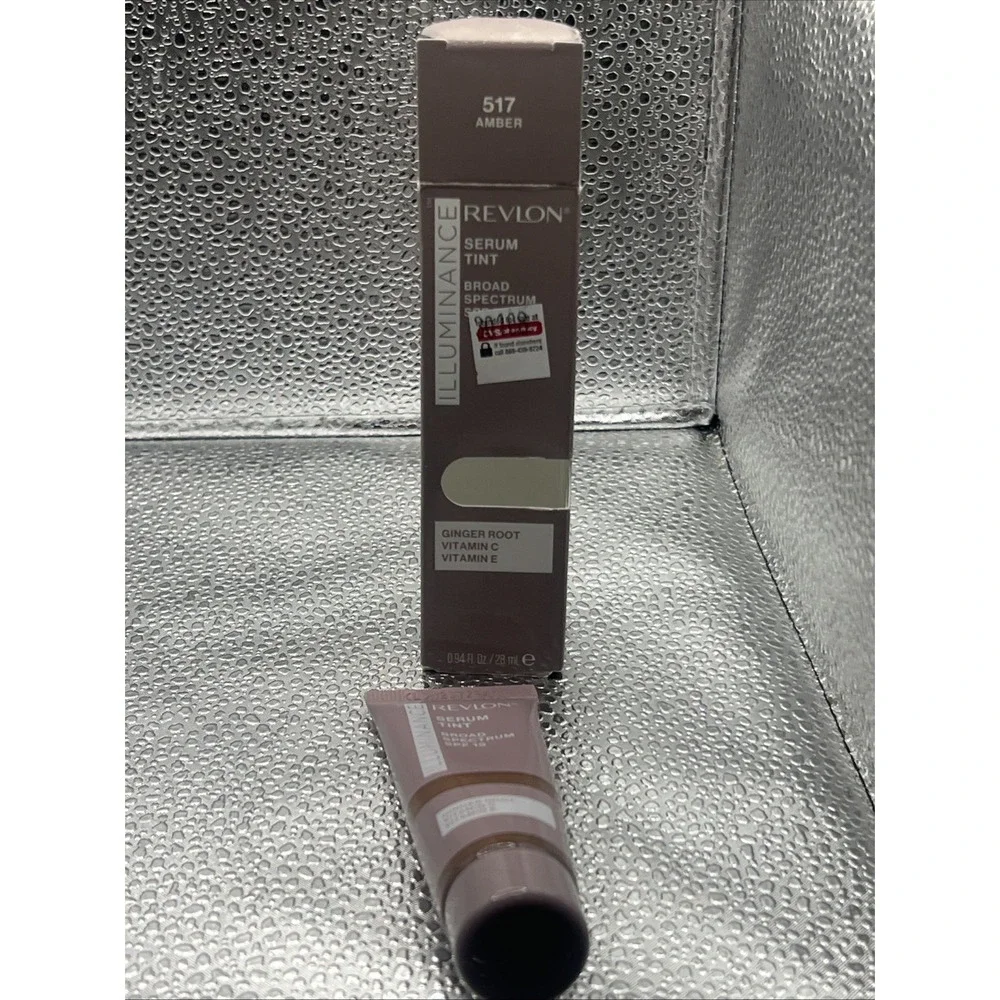 Revlon Illuminance Tinted Serum, Triple Hyaluronic Acid, SPF 15, 517 Amber